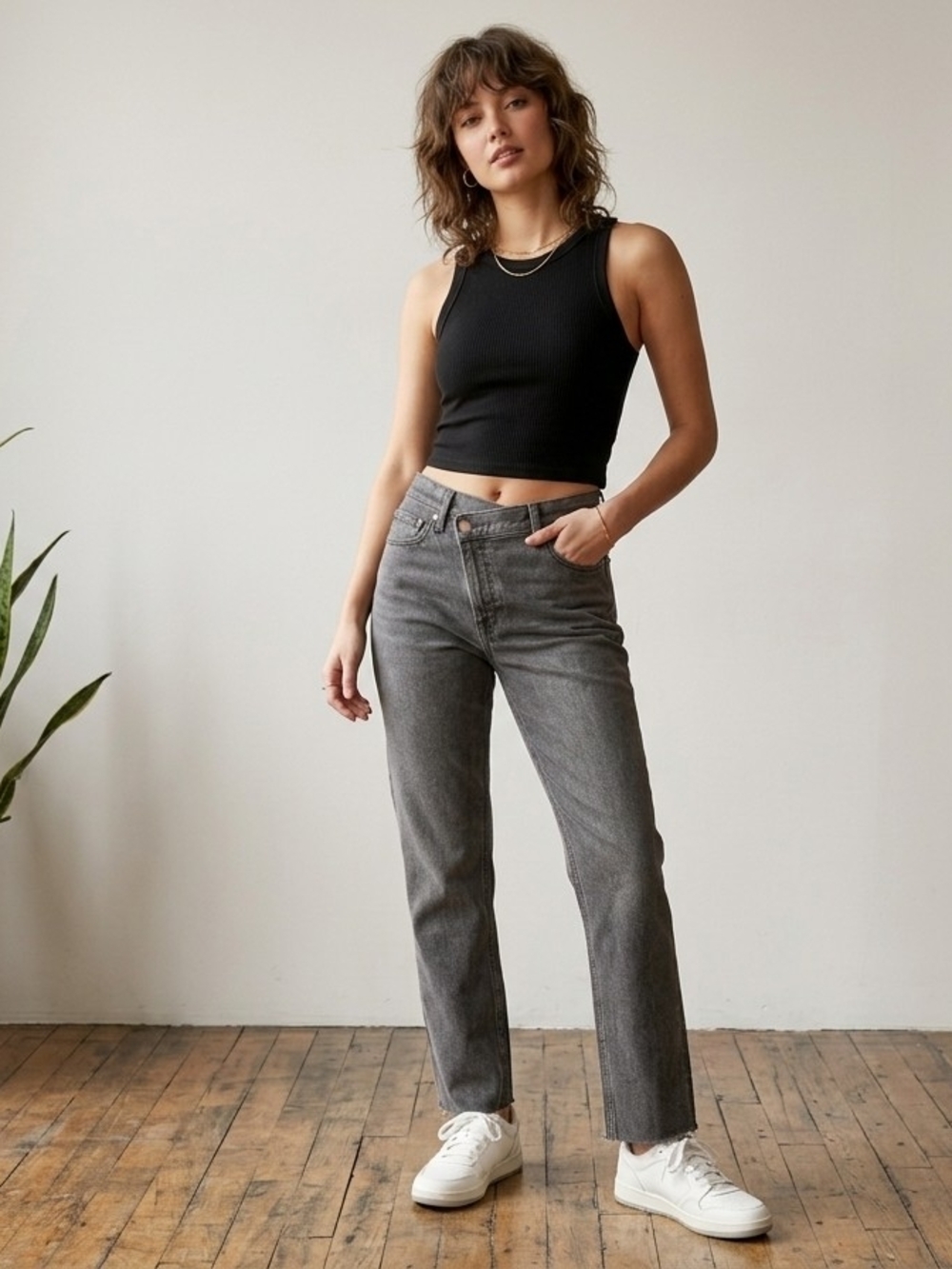 Abercrombie & Fitch '90s Slim Straight Jeans 26 Short Ultra High Rise Gray Denim